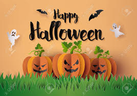 Maybe you would like to learn more about one of these? Halloween Party With Scary Pumpkins Paper Art And Craft Style Royalty Free Cliparts Vectors And Stock Illustration Image 114886066