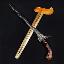 Ceprit wos wutah panjang bilah(dari methuk sampai ujung bilah): Keris Sepuh Carubuk Luk 7 Pamor Janur Sinerbit Tangguh Majapahit Asli Shopee Indonesia