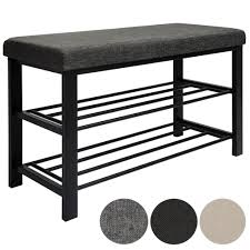 Schuhregal Mit Sitzbank Aus Metall 81x32x46 Cm Real De