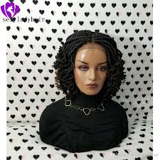 Check out our half wigs black hair selection for the very best in unique or custom, handmade pieces from our wigs shops. 2020 New Lace Frontal Short Braided Wigs For Black Women Synthetic Lace Front Braids Wig With Curly Tips Baby Hair Wigs For White Women Half Wigs From Ailaikehair 41 31 Dhgate Com