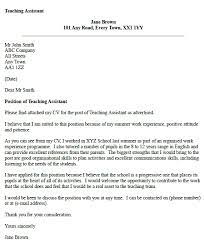 Teaching assistant cover letter sample 4 Teaching Assistant Cover Letter Example Icover Org Uk Icover Org Uk