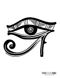 Ancient egypt coloring page with osiris and the priestess by anniecoloring premium digital art for you! Ancient Egyptian Eye Of Horus Coloring Pages Print Color Fun