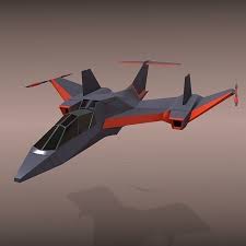 Futuristic Spacecraft Concept 3d Model Spacecraft Low Poly Models Spaceship Concept