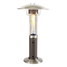 Garden Treasures 11000 Btu Mocha Steel Tabletop Liquid Propane Patio Heater In The Gas Patio Heaters Department At Lowes Com