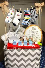 Baby safety related products like baby monitors are one of the best baby shower gift ideas you can get. Baby Shower Gift Basket Ideas Creative Diy Baby Shower Gift Baskets To Make If You Re On A Budget Baby Shower Baskets Diy Baby Shower Gifts Baby Shower Gifts For Boys