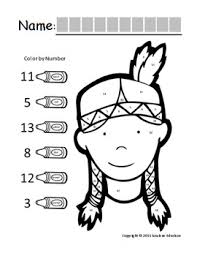 Native american for children coloring pages are a fun way for kids of all ages to develop creativity, focus, motor skills and color recognition. Symple Reader S Holiday Extras Native American Color By Numbers