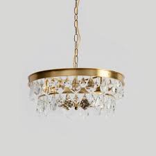 The pendant light's bigger, bolder, more glamorous cousin, the chandelier, might not be for every space, but in certain rooms (the centre of a staircase. Double Layered Hanging Pendant Light Contemporary Beveled Crystal 4 Head Ceiling Lamp In Gold For Study Room Takeluckhome Com