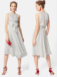 Carolina Herrera White And Black Polka Dot Silk Gauze Halter Dress Evening 2018 Collection Polka Dot Cocktail Dresses Dresses Womens Fashion Photography