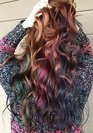 60 Balayage Hair Color Ideas With Blonde Brown Caramel And Red Highlights The Right Hairstyles For You Peekaboo Hair Hair Color Auburn Balayage Hair