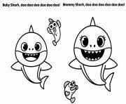 Go underwater with the shark family with this coloring page set for the super fun baby shark video. Baby Shark Coloring Pages To Print Baby Shark Printable