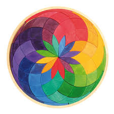 Grimm S Wooden Color Spiral Mosaic Puzzle Grimm Spiral Pattern Mosaic