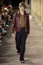 Hermes Men S Spring 2018 Hermes Men Fashion Media Leather Jacket Men