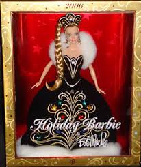 2004 was the first year that two holiday barbies were produced, one with a green dress and the other with a burgundy dress. Holiday Barbie Dolls Collectible And Pink Box