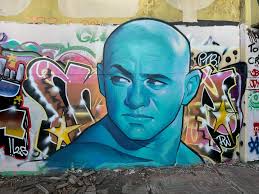 I painted this at the power station in Newcastle. The second dude I've ever  painted! I'm still trying to figure out how to express the boyz. He's  thick, but something about him