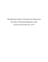 The indoor smoking ban of 2007 prohibits the smoking of tobacco or tobacco products in any enclosed public space. Http Www Ontariocanada Com Registry Showattachment Do Postingid 26469 Attachmentid 36684