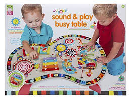 Alex Jr Sound And Play Busy Table Alex Jr Sound And Play Busy Table Keeps Up To 3 Little Ones Entertained At Once This Busy Tabl Baby Activity Toys Infant Activities