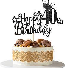 We did not find results for: Amazon Com Ushinemi 40th Birthday Cake Topper 40 Brithday Decorations For Men Women 5 9x4 77 Inch Glitter Black Grocery Gourmet Food