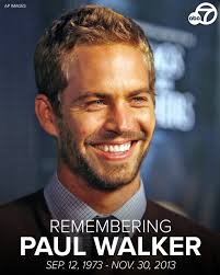 We're remembering actor Paul Walker, who was born
