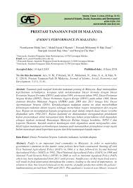 Anang panca27 maret 2021agribisnis no comment. Pdf Prestasi Tanaman Padi Di Malaysia Paddy S Performance In Malaysia