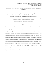 For more information and source, see on this link : Pdf Preliminary Report On The Distribution Of Genus Mapania Cyperaceae In Sarawak Myradyla Miraadila Mohd Isa Academia Edu