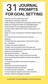 31 Journal Prompts For The New Year 2021 Goal Setting Video In 2020 Journal Prompts Prompts Journal