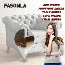 Shop for wood furniture risers at bed bath & beyond. Fasonla Bed Risers Set Of 8 Furniture Risers Lifts Height 1 2 3 Or 4 Solid