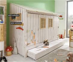 Unter der höheren liegefläche sind oft schubkästen oder regalbretter. Jugendbett Kinderbett Kojenbett Bett Kiefer Massiv Weiss Laugenfarbig Abgesetzt Lanatura