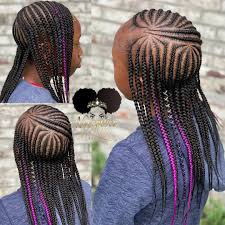Black And Purple Knotless Braids Children S Layer Braids Childrenhairstyles Braidart Childrensbraids Knotlessbraids In Little Girl Braids Braid Styles For Girls Little Black Girls Braids