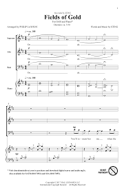 16 on the uk singles chart, no. Fields Of Gold Philip Lawson Noten Cascha Com