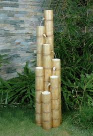 Including a waterfall in your garden is an excellent way to add an atmosphere of luxury. Large Bamboo Poles Water Feature 329 99