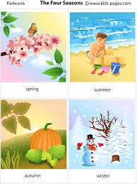 These alphabet coloring sheets will help little ones identify uppercase and lowercase versions of each letter. The Four Seasons Flashcard