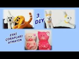 Coraptan Kopek Tavsan Kedi Yapimi 3 Diy Bir Arada Youtube 2020 Kedi Kopek Corap