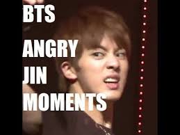 Bts Angry Jin Moments Youtube Bts Jin Jin Angry
