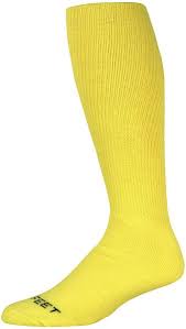 pro feet multi sport cushioned acrylic tube socks neo yellow large size 10 13