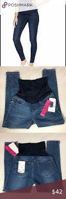 Blue Savvy Maternity Jeans Stretch Denim Size Xl Womens Jeans Skinny Maternity Jeans Stretch Denim