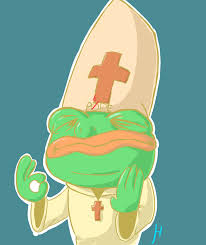 Résultat de recherche d'images pour "pope pepe"