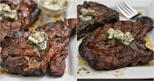 Flip and sear the other side for 30 seconds. Marinated Herb Butter T Bone Steaks Small Town Woman