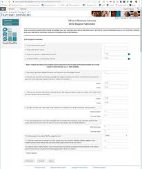 Systematic Child Support Calculation Chart 2019