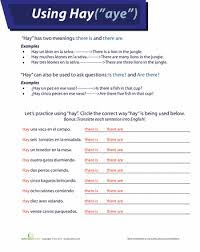 Hay In Spanish Spanish Worksheets Learning Spanish Spanish Lessons For Kids