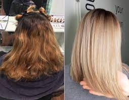 vorher nachher frisuren friseur berlin d machts lounge alexa friseurberlin dmachtsloungealexa blon friseur berlin halblange kurze haare balayage frisur