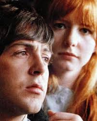 Paul McCartney and then girlfriend, Jane Asher (1965). 🎶 📸: by Henry  Grossman