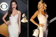 Olivia Rodrigo Wears Vintage Versace Dress for 2024 Grammys Red ...