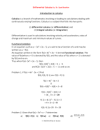 X a d f xftdtfx dx where f t is a continuous function on a, x. Pdf Differential Calculus For Engineers