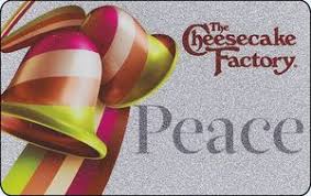 Maybe you would like to learn more about one of these? Gift Card Peace Cheesecake Factory United States Of America Christmas Col Us Cf 012 Sv1404973