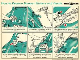 What's the best way to get stickers off glass? How To Remove Bumper Stickers And Car Decals The Art Of Manliness