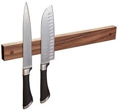 Placing them separately prevents their sharp edge for a longer time. Powerful Magnetic Knife Strip Solid Wall Mount Wooden Knife Rack Bar Unique Gift Made In Usa Walnut 16 Buy Online At Best Price In Uae Amazon Ae