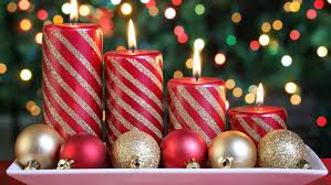 Red Christmas Candles And Balls Christmas Hd Wallpaper 2560x1600 Wallpapers13 Com