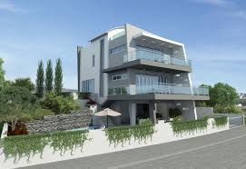 Butterfly roof house with private apartment. Modern Apartment Exterior Design Ideas