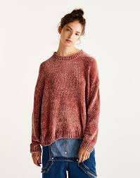 Chenille Sweater Knit Clothing Woman Pull Bear Taiwan Suveter Kadin Kiyafetleri Triko