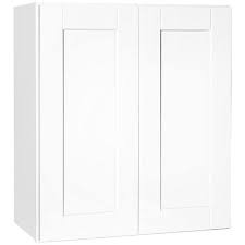 Shaker cabinet supply quickly answered any questions, sent samples and even helped with the design process. Hampton Bay Shaker Satin White Stock Assembled Wall Kitchen Cabinet 27 In X 30 In X 12 In Kw2730 Ssw The Home Depot